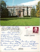New York Hyde Park Vanderbilt Mansion Posted to OH 1973 Vintage Postcard - £7.48 GBP
