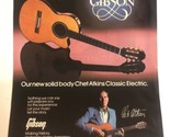 Gibson Guitar Chet Atkins Vintage Print Ad Advertisement pa8 - $7.91