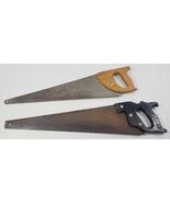 *K4) Vintage Mixed Lot of 2 Hand Saws Woodworking Tools - $24.74
