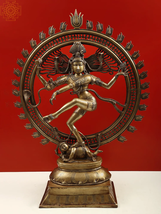 42&quot; The Incomparable Tanjore Nataraja In Brass | Handmade | India | Home Decor - £2,266.55 GBP