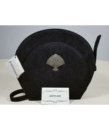 Judith Jack Black Suede Handbag Cross Body Shoulder Bag Marcasite Shell ... - £209.36 GBP