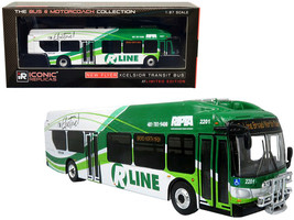 New Flyer Xcelsior Charge NG RIPTA R Line Diecast - $1,039.39 MXN