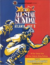 VINTAGE 2000 MLB All Star Sunday Futures Game Program CC Sabathia Barry ... - $19.79