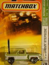 Matchbox &#39;75 Chevy Stepside Pick up Truck Green/white #78 1/64 2007 - $12.56