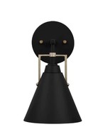 Home Decorators Collection Insdale Matte Black Vanity Light with Satin B... - £13.56 GBP