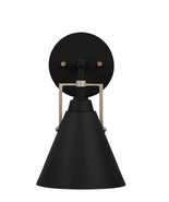 Home Decorators Collection Insdale Matte Black Vanity Light with Satin B... - £13.01 GBP