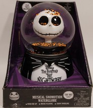 Disney&#39;s Nightmare Before Christmas Jack Skellington Musical SnowGlobe - £33.66 GBP