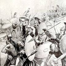 Disaster At Syracuse Athenians Last Stand 1913 Plate Print 2 Page Histor... - $733.58 MXN