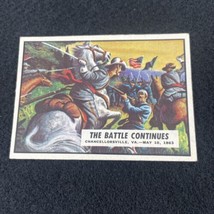 1962 Topps Civil War News Card #42 THE BATTLE CONTINUES Vintage 60s Trad... - $19.75