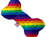 Scalloped Rainbow 8 inch Bone Dog Toy - $28.99