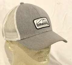 BILLABONG Snapback Adjustable Trucker’s Back Mesh Gray Patch Cap/Hat. Pr... - $14.84