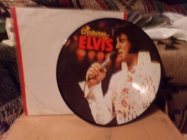 RARE BEAUTIFUL RECORD PICTURE DISC WITH ELVIS PRESLEY ON  FRONT AND BACK  - $74.25