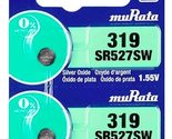 Murata 319 Battery SR527SW 1.55V Silver Oxide Watch Button Cell (10 Batt... - £2.61 GBP+