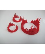 Fire 3D Printed PLA  Flame Fire Ring !! set of 3 - $31.61 CAD