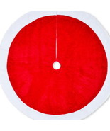 Holiday Time Classic Plush Christmas Tree Skirt, Red/White 48 in - $28.03 CAD