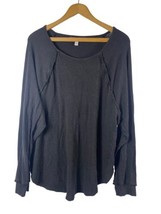 Lauren Conrad Knit Top Size XL Womens Black Ruffle Detail Sweater Pullover Shirt - £21.82 GBP