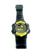 Disney Vintage 1990&#39;s Mickey Mouse Sport Watch  Black Band Working Innov... - $14.01