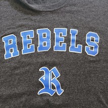 Port & Company REBELS REHOBOTH Men's Gray Cotton Graphic T-Shirt Long Sleeve XL image 6