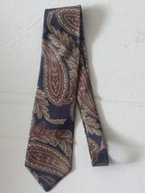 Christian Dior Men Dress Silk Tie Paisley Pattern Made in USA Italian Fabric  - £28.38 GBP