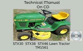 John Deere STX30  STX38  STX46 Lawn Tractor Technical Manual  TM1561 - £15.19 GBP