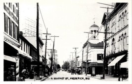 Frederick Maryland N Market St And Opera House Horse Carriage Repro Postcard U14 - £7.79 GBP