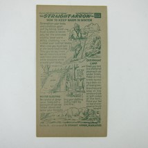 Nabisco Shredded Wheat Straight Arrow Indian Book 4 Card 9 Warm Vintage 1952 - £7.47 GBP