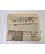 ORIGINAL Vintage Tampa Tribune Newspaper August 15 1990 Operation Desert... - £23.34 GBP