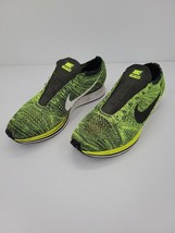 Nike Mens 526628-781 Neon Black Flyknit Lace Up Running Shoes Size Us 11 - £49.53 GBP