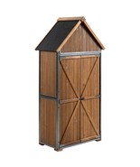Outdoor Storage Cabinet: 32.3&quot;L x 21&quot;W x 67&quot;H Garden Tool Shed - €252,41 EUR