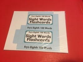 Fry&#39;s Eighth  Hundred Words - PRINTED &amp; UNCUT - Sight Word Flash Cards - £4.50 GBP