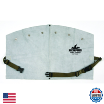 MCR Safety 38114MW 14-inch Split Cow Leather Welding Bib Snaps Gray - $34.71