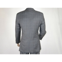 Men Apollo King 3pc Classic Suit A303 Gray white window pane 100% Wool image 6