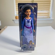 Mattel Disney Wish Asha of Rosas Posable Fashion Doll with Natural Purple  - £7.75 GBP
