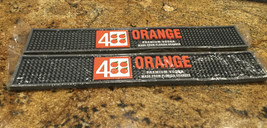 4 ORANGE Bar Matt, Anti Spill Matt- 20 inches -Q48~NEW Set of 2 ~BULK PRICE - £168.58 GBP