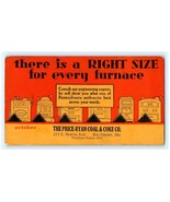 The Price - Ryan Coal &amp; Coke Co. Vintage Ink Blotter Baltimore, Md - €5,89 EUR