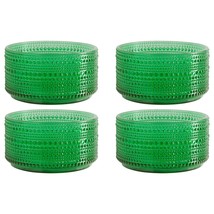 Halo Set Of 4 Hunter Green 22oz Bowls 5 in - $42.52