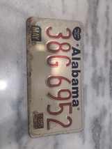 Vintage 1985 Alabama &quot;Heart of Dixie&quot; License Plate 38G 6952 Expired - £9.27 GBP