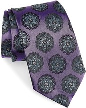 Ermenegildo Zegna Medallion Italian Silk Tie - £122.46 GBP