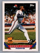 1993 Topps #331 Kenny Lofton Rookie Card RC Cuo Cleveland Indians Baseball - £0.97 GBP