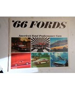 1966 FORD DEALER BROCHURE Booklet Mustang Falcon Fairlane Thunderbird Ga... - $259.83 MXN
