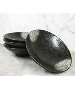 Pack Of 4 Charcoal Grey Tone Hakumu Collection Large Ramen Soup Dinner B... - $1,456.19 MXN