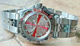 Russian Mechanical Automatic Wrist Watch VOSTOK AMPHIBIAN DIVER 110651 - £99.55 GBP