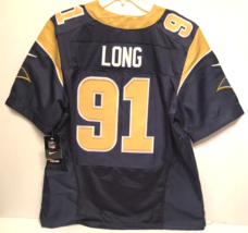 Chris Long #91 St. Louis Rams Nfl Blue Gold 90s Stitched Nfc Jersey 40 New Nwt - £46.08 GBP