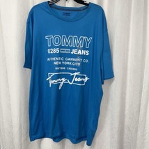 Tommy Jeans Men&#39;s T-Shirt Bright Blue Size XXL NWT - $23.76