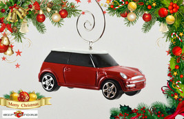 Nice Christmas Tree Ornament Red White Bmw Mini Cooper Custom Limited Edition - £27.63 GBP