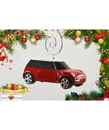NICE CHRISTMAS TREE ORNAMENT RED WHITE BMW MINI COOPER CUSTOM LIMITED ED... - £27.85 GBP