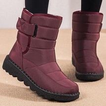 Women Boots New Winter Snow Boots With Platform Shoes Low Heels Waterproof Ankle - £31.59 GBP