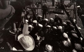 Vintage Negative; Group Of Sailors On The Uss Wilmington; Circa 1910 - £23.94 GBP