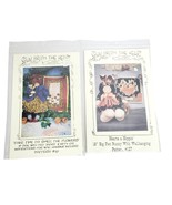 Sewn From The Heart Doll &amp; Wall Sampler Patterns 2 Piece Lot 1995 - £7.77 GBP