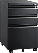 Under Desk Metal Filing Cabinet For Legal, Letter, And A4 Files, Fully, ... - $142.99
